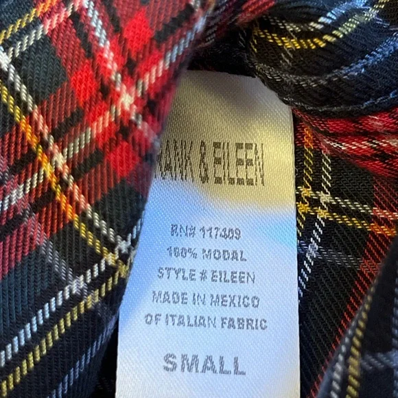 Frank & Eileen “Eileen” Tartan Plaid Shirt - Picture 10 of 12
